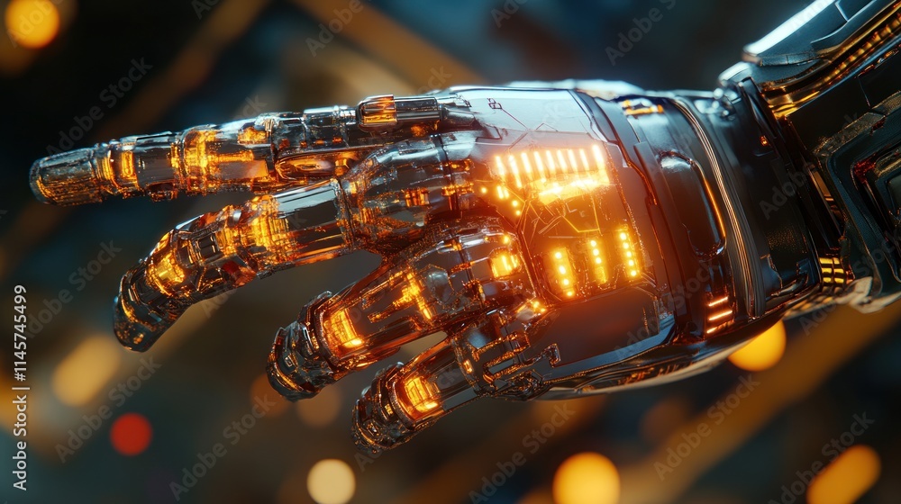 Cybernetic Hand: A Futuristic Robotic Appendage Cybernetic Hand: A Futuristic Robotic Appendage