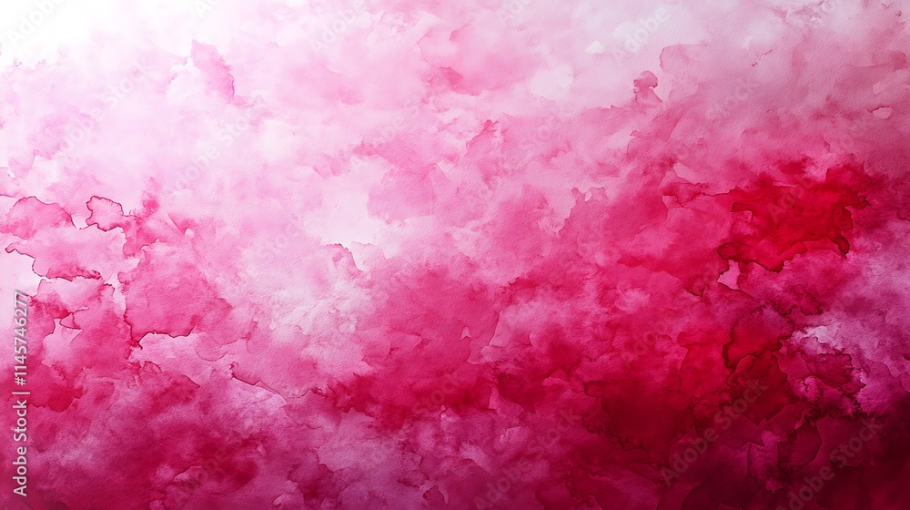 Fototapeta premium Abstract pink and white watercolor texture background.