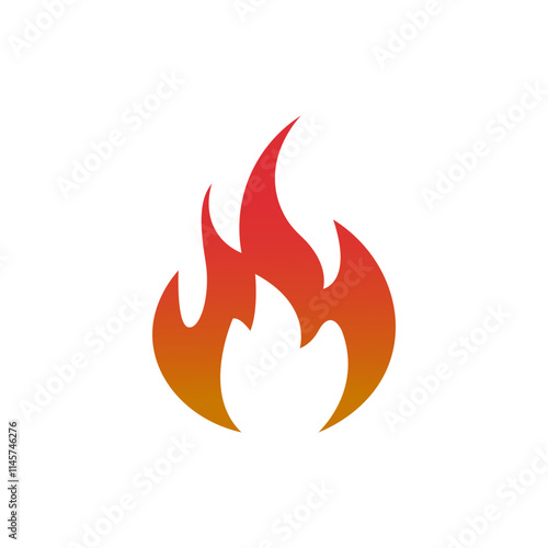 flame icon, fire icon, fire symbol, blaze icon and illustration, eps10