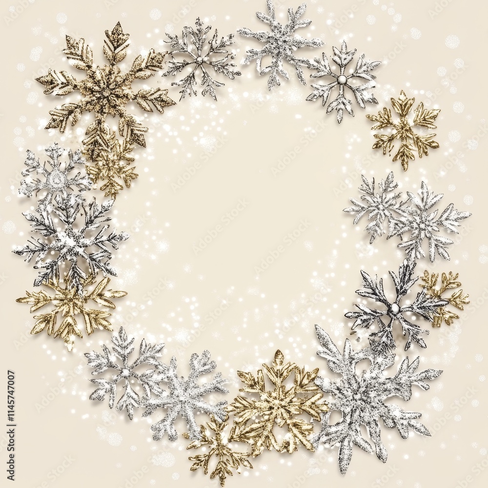 Frame Christmas background with copy space Frame Christmas background with copy space