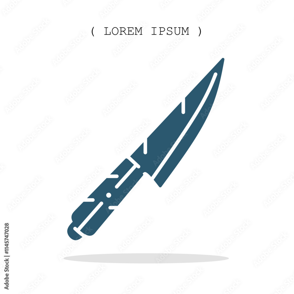 Vector symbol. Knife icon illustration. Stock vector symbol illustration design. Vector symbol. Knife icon illustration. Stock vector symbol illustration design.