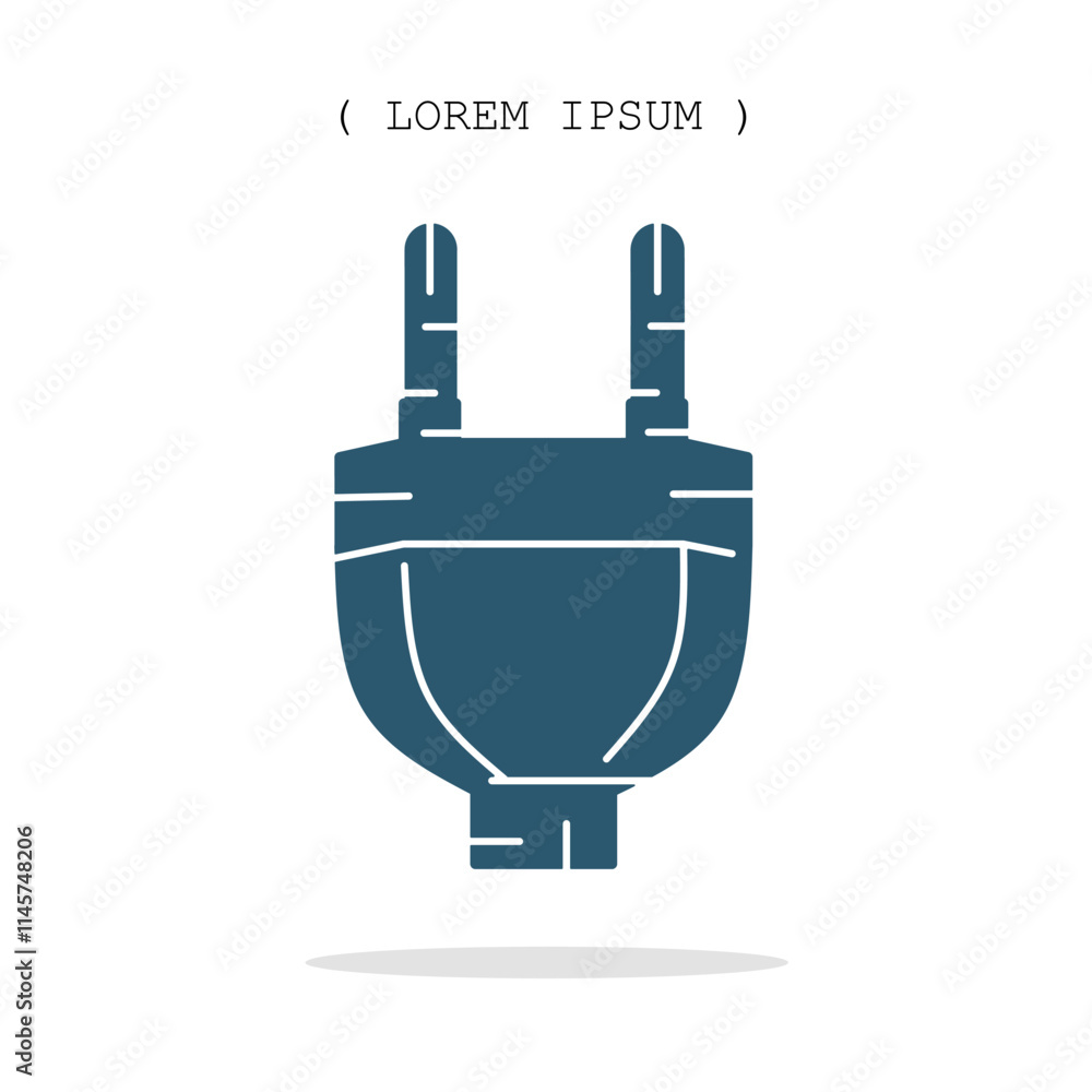 Vector symbol. Plugs icon illustration. Stock vector symbol illustration design. Vector symbol. Plugs icon illustration. Stock vector symbol illustration design.