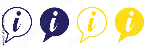information icon - info symbol . hint information . vector illustration on blank background.