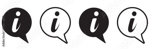 information icon - info symbol . hint information . vector illustration on blank background.