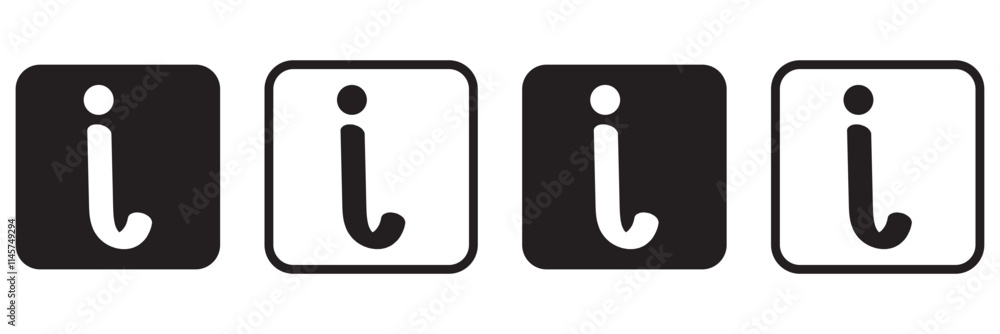 information icon, info symbol. Vector illustration isolated on blank background.editable and replaceable with color. information icon, info symbol. Vector illustration isolated on blank background.editable and replaceable with color.