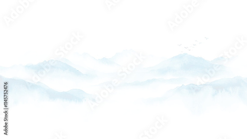 Watercolor painted background. Abstract Illustration wallpaper. Brush stroked painting.