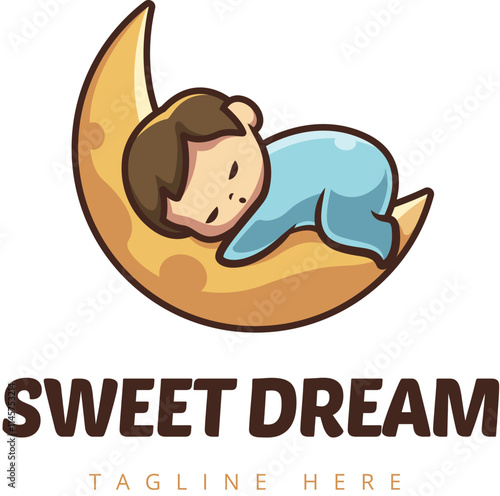 baby sleep on the moon logo