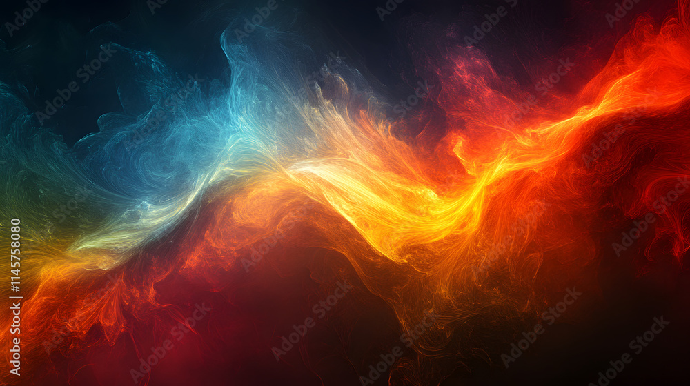 Simple abstract background red fire and blue fire Simple abstract background red fire and blue fire