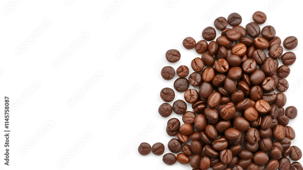coffee beans isolated on white background coffee beans isolated on white background