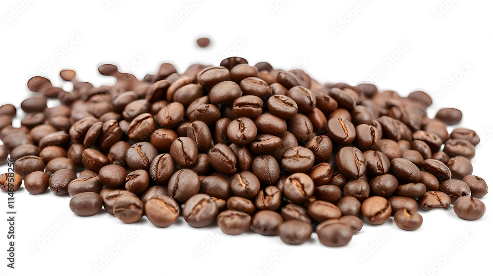coffee beans isolated on white background coffee beans isolated on white background