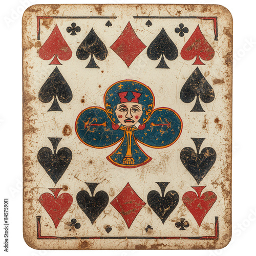 Obraz na płótnie Joker playing card transparent background white environment creative design concept w salonie