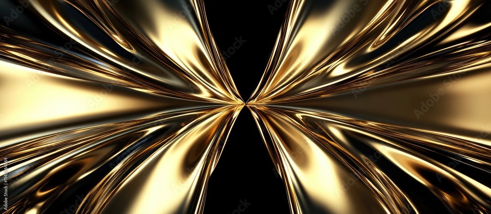 Golden abstract background design for New Year celebration with luxurious shine and elegance on a sleek black canvas Golden abstract background design for New Year celebration with luxurious shine and elegance on a sleek black canvas