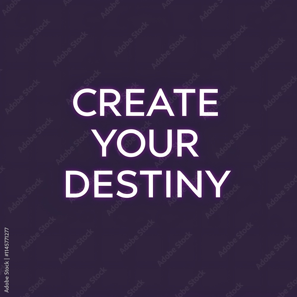 Create Your Destiny Motivational Text Art Design Create Your Destiny Motivational Text Art Design