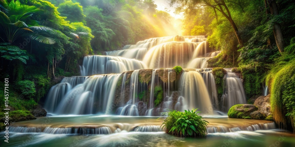 Luxurious skincare cream cascading like a waterfall; serene nature-inspired beauty captured in stunning photography. Luxurious skincare cream cascading like a waterfall; serene nature-inspired beauty captured in stunning photography.