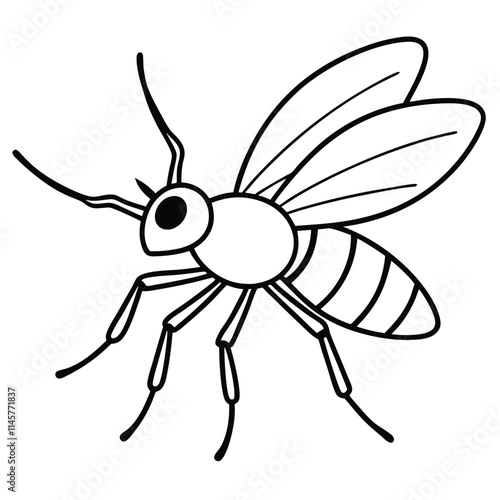 Bedbug insect flat vector illustration on a white background