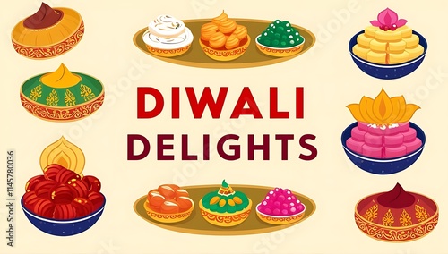 Diwali Sweets An Array Of Delicious Festive Treats photo