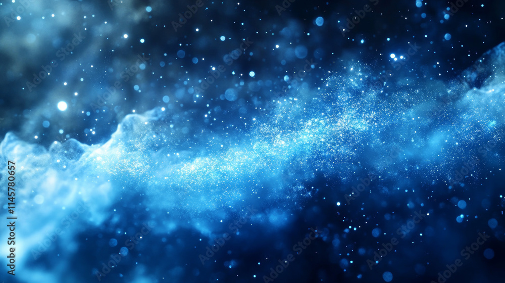 Blue fire overlay with spark ember flame and smoke realistic background. Flying light ice energy particle. Neon burnt steam texture. 3d twinkle shine of cold powder in air panoramic vector witchcraft Blue fire overlay with spark ember flame and smoke realistic background. Flying light ice energy particle. Neon burnt steam texture. 3d twinkle shine of cold powder in air panoramic vector witchcraft