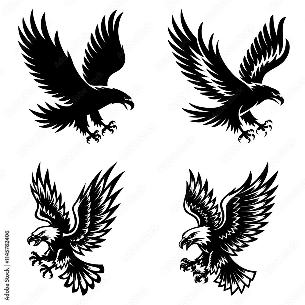 Obraz premium Eagle Silhouette svg