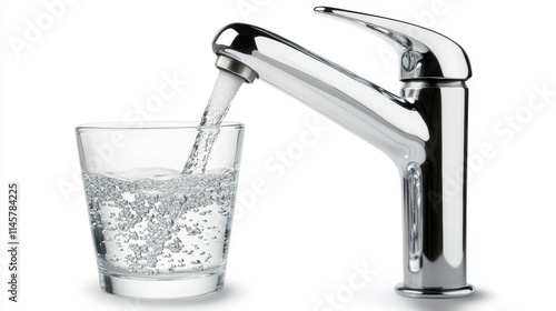 Steady Flow of Water into a Transparent Glass