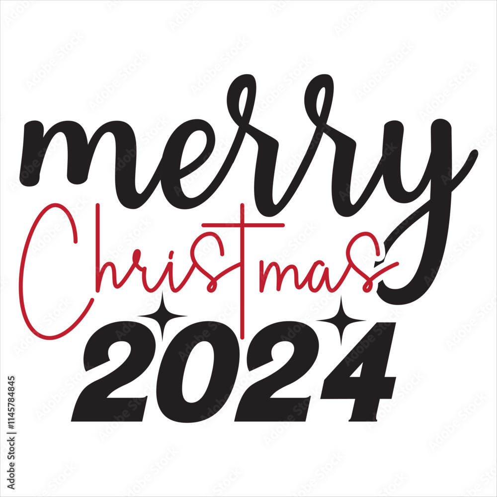 Obraz premium Merry Christmas 2024