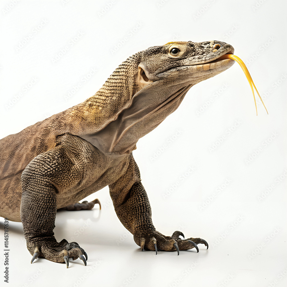 Obraz premium iguana on white background