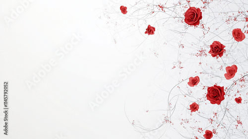 Romantic Red Rose Vines: A ...