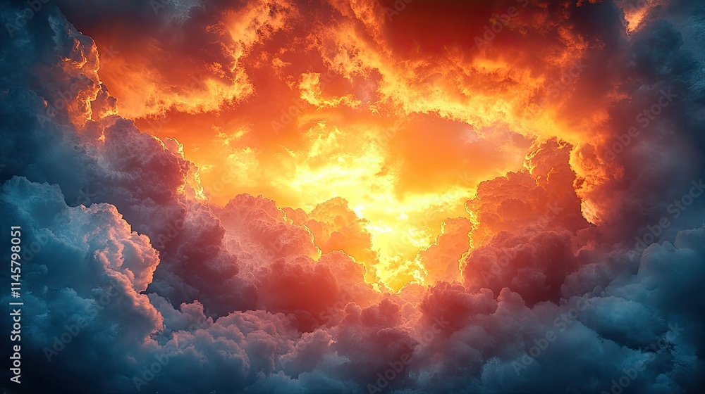Sunset clouds fill the sky, representing the outdoor environment, storms, and climate change, with the texture highlighting the impact of greenhouse gases and global warming. Sunset clouds fill the sky, representing the outdoor environment, storms, and climate change, with the texture highlighting the impact of greenhouse gases and global warming.