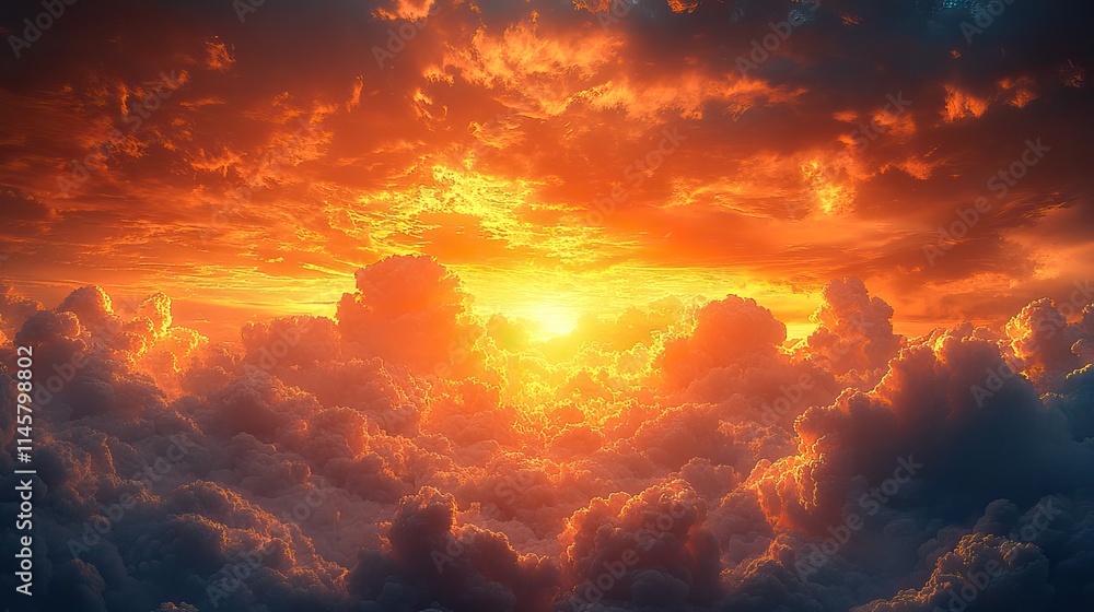 Textured clouds at sunset symbolize outdoor environments, climate change, and greenhouse gas effects. Textured clouds at sunset symbolize outdoor environments, climate change, and greenhouse gas effects.