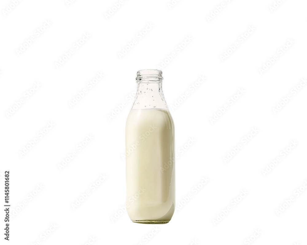 Isolated Bottle of Milk Isolated Bottle of Milk