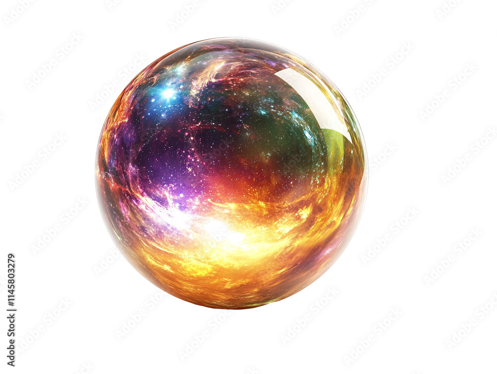 Isolated Galaxy Sphere with Stars Isolated Galaxy Sphere with Stars