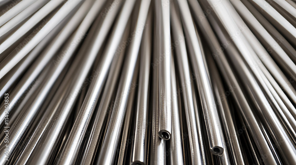 Metal rod, steel reinforced rebar. Vector realistic set of construction armature, smooth and deformed iron bars for buiding, cage, rack or prison grate. Stainless fittings isolated on white background