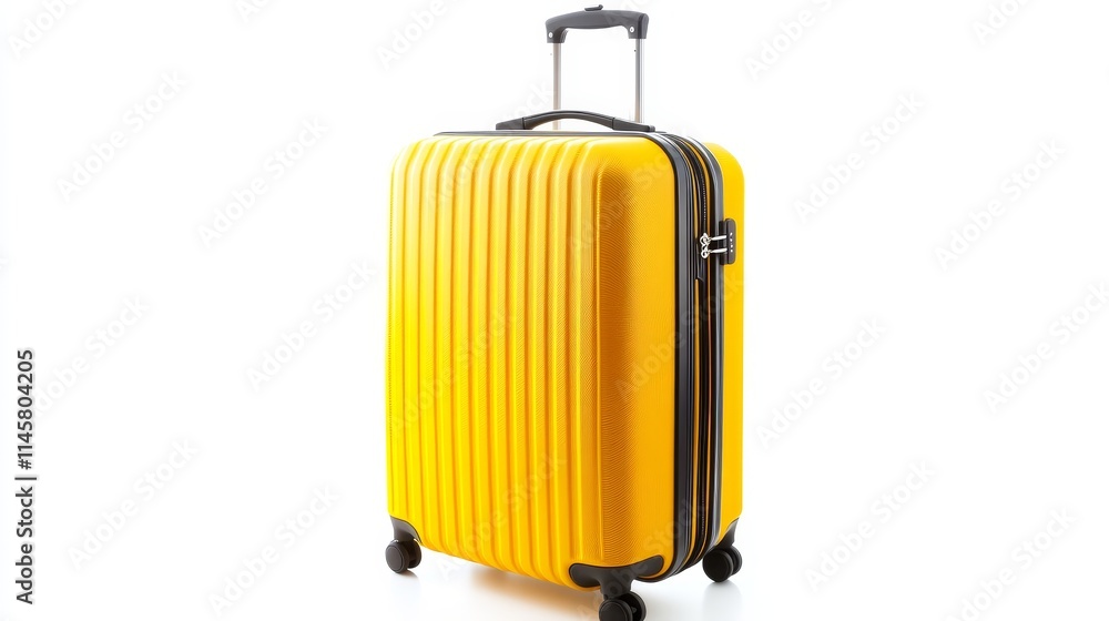 Yellow luggage isolated on a white background. Yellow luggage isolated on a white background.