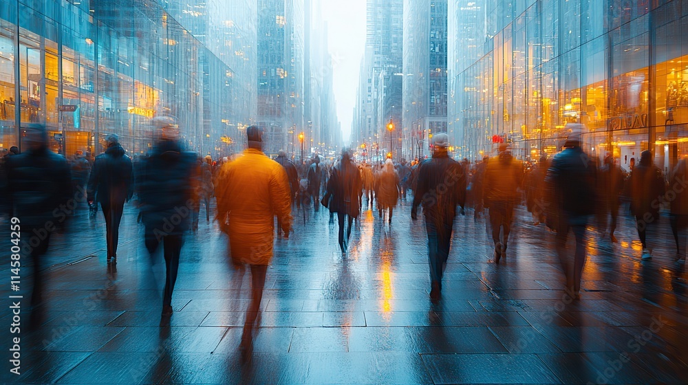 Travel blur of a crowd of people represents a city walking journey, morning routine, commute, public street, busy hustle group, resilience, hope, and ambition. Travel blur of a crowd of people represents a city walking journey, morning routine, commute, public street, busy hustle group, resilience, hope, and ambition.