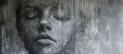 Wallpaper Mural Sleek gray concrete large ceramic tiles perfect for modern dining room and kitchen renovations with a loft style aesthetic. Torontodigital.ca