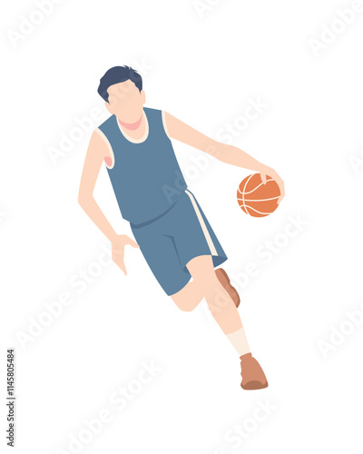 basketball player vector illustration