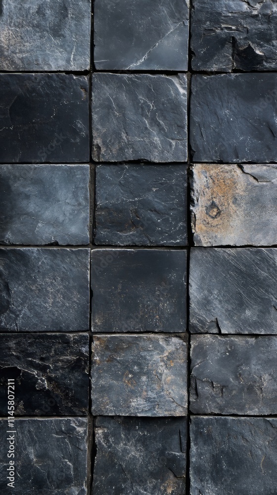 Fototapeta premium Slate tiles arranged in groups for backdrop and photo effects textures. photoshop textures. Ultra realistic. Photorealistic