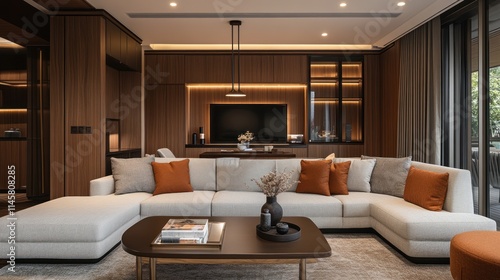 Wallpaper Mural Luxurious Modern Living Room Interior Design Torontodigital.ca