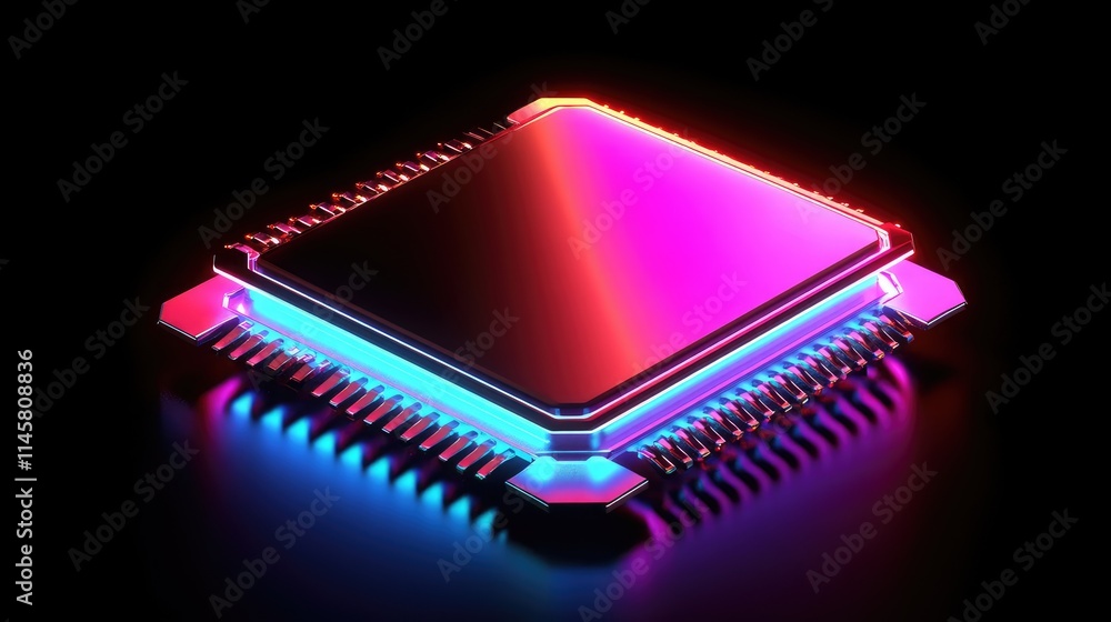 A microchip encapsulated in a futuristic casing, with glowing edges and digital indicators symbolizing cutting-edge innovation A microchip encapsulated in a futuristic casing, with glowing edges and digital indicators symbolizing cutting-edge innovation
