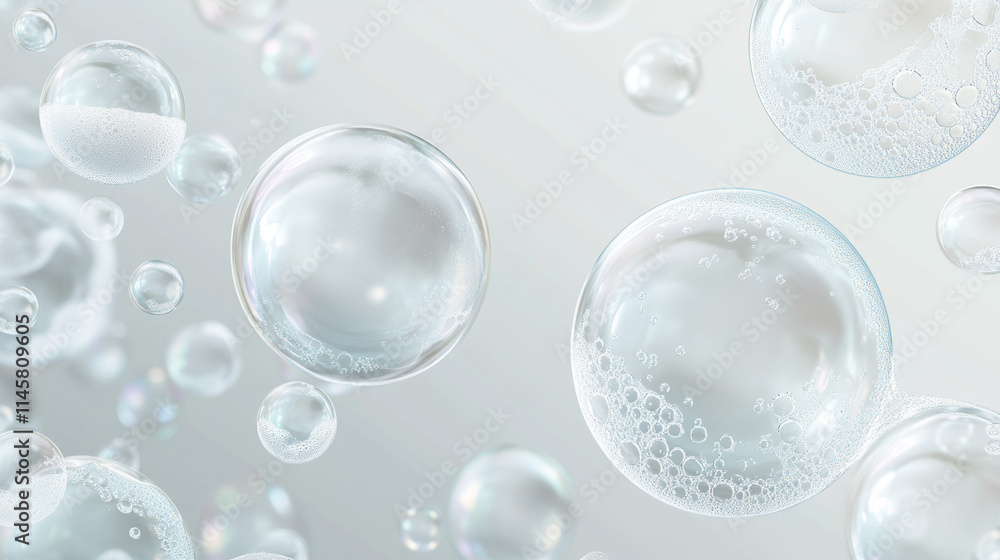 White soap foam, suds of detergent, cleaning gel or shampoo. Vector realistic illustration of froth with air bubbles in laundry, foam from beer or fizzy drink isolated on transparent background White soap foam, suds of detergent, cleaning gel or shampoo. Vector realistic illustration of froth with air bubbles in laundry, foam from beer or fizzy drink isolated on transparent background