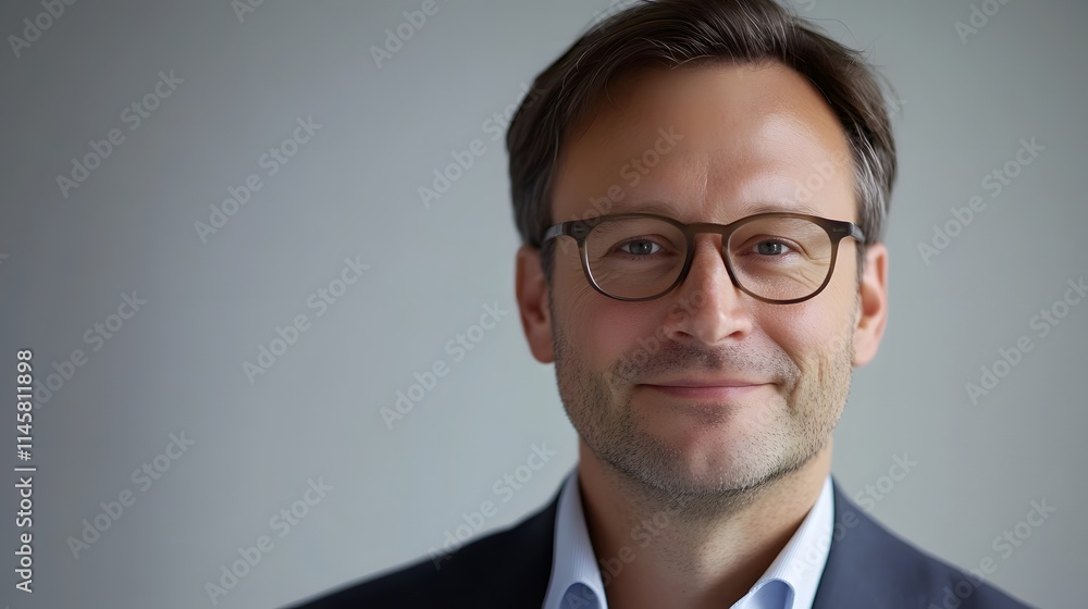 Portrait of a smiling man wearing glasses Portrait of a smiling man wearing glasses