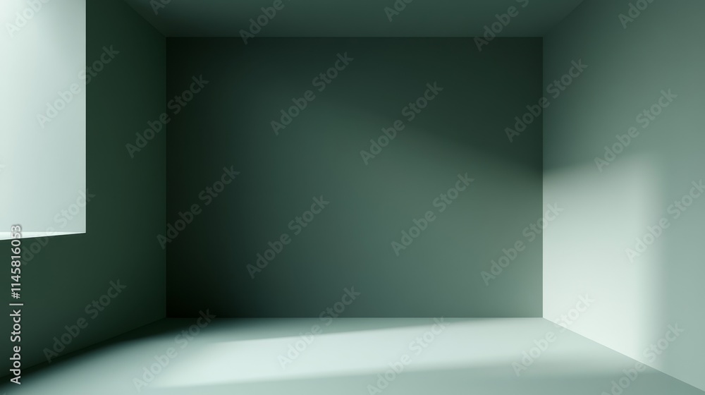 A minimalist interior space with soft lighting and shadows. A minimalist interior space with soft lighting and shadows.