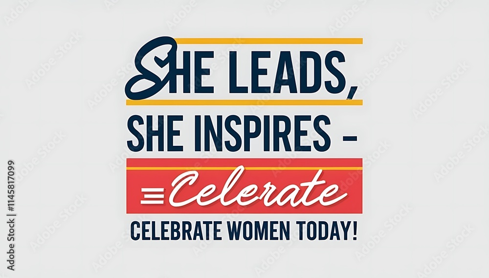 She Leads She Inspires Celebrate Women Today
