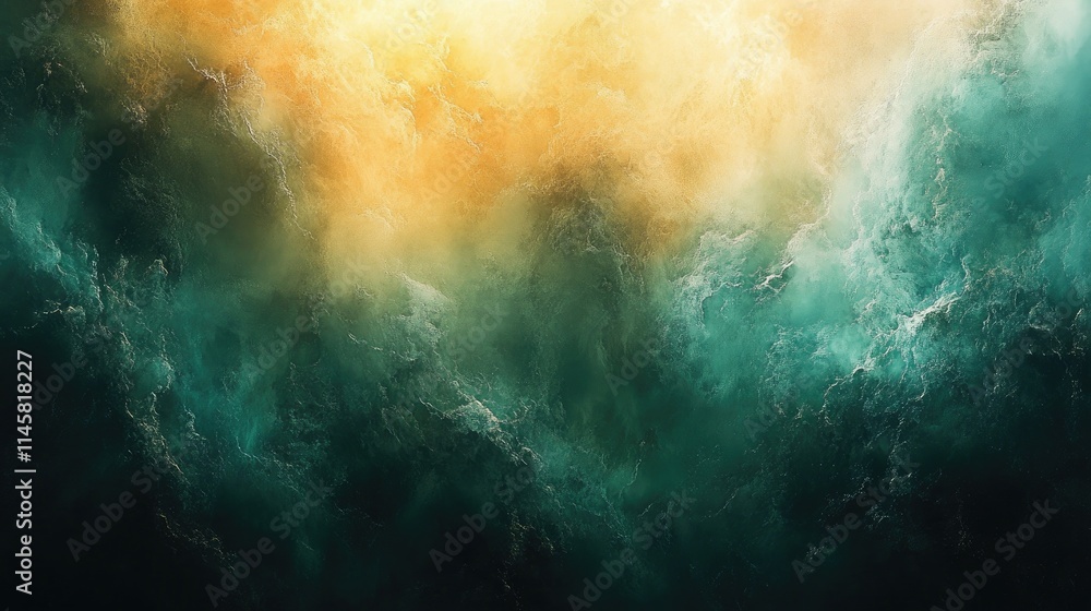 Fototapeta premium abstract dark green pastel background with golden hues and soft textures ideal for wallpapers and artistic designs