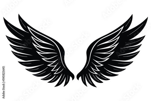 Angel Wings | isolated vector illustration on white background