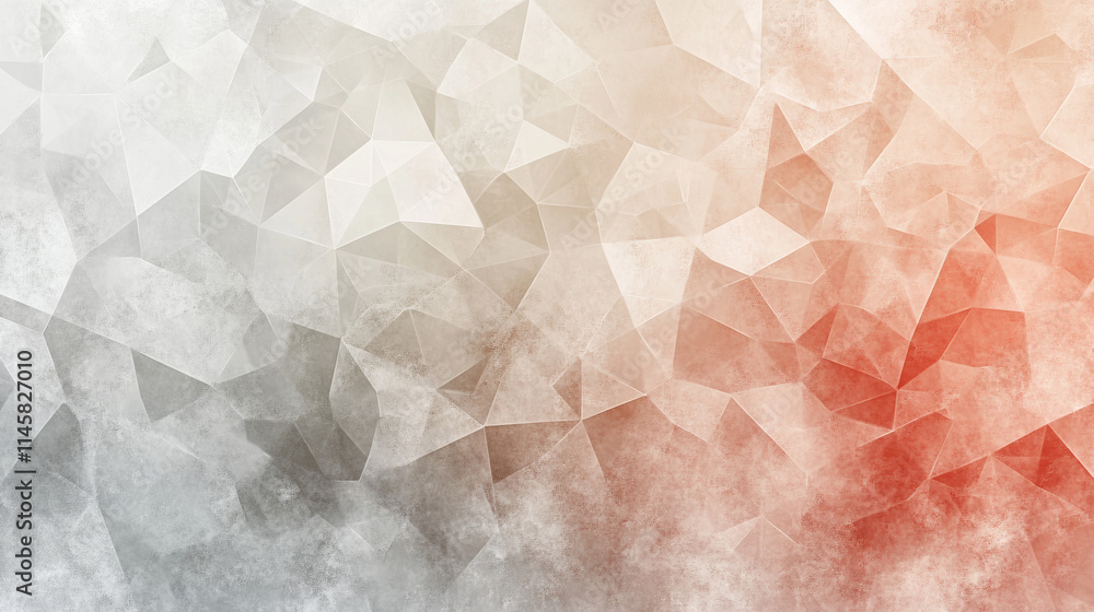 Abstract Geometric Background: Red, White, and Gray Watercolor Texture Abstract Geometric Background: Red, White, and Gray Watercolor Texture