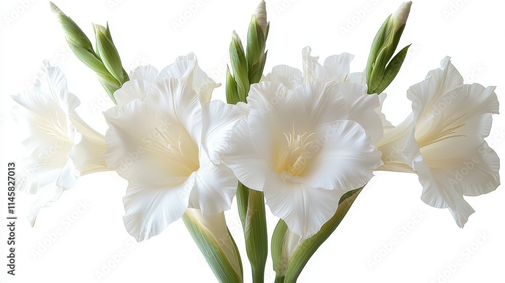 beautiful white gladioli flower clipart isolated on a white background white gladioli flower beautiful white gladioli flower clipart isolated on a white background white gladioli flower