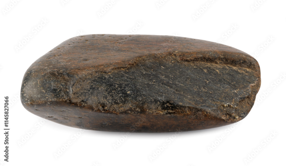 Rounded stone, pebble, cobblestone, isolated on a white background. Rounded stone, pebble, cobblestone, isolated on a white background.