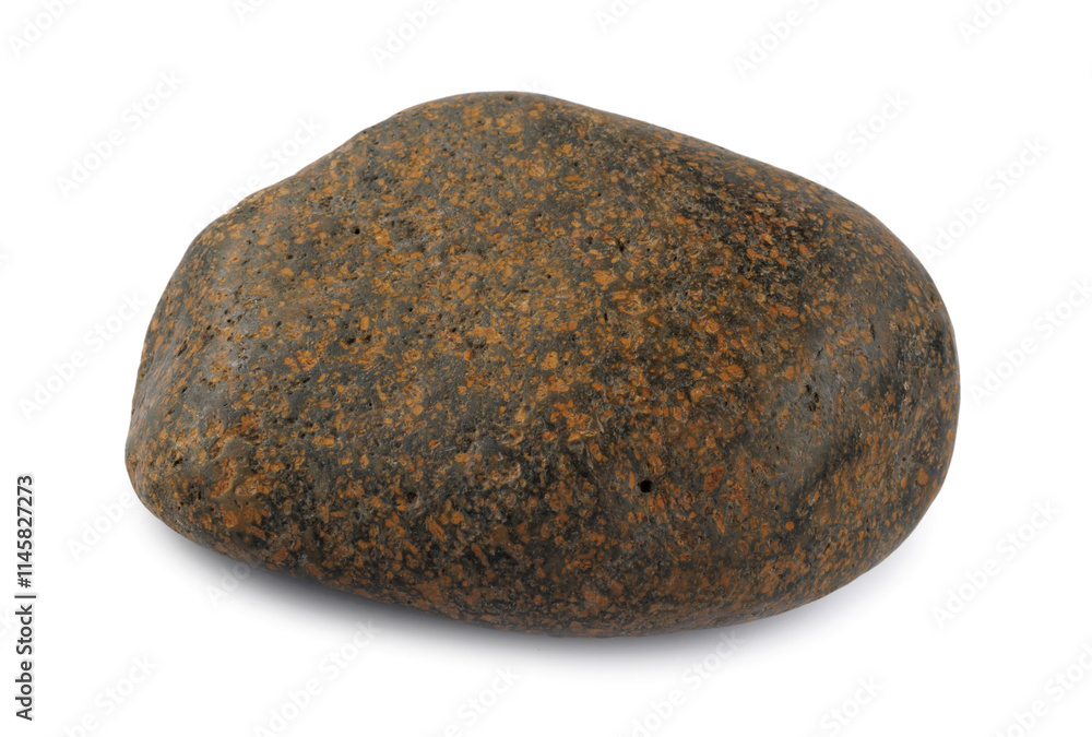 Rounded stone, pebble, cobblestone, isolated on a white background. Rounded stone, pebble, cobblestone, isolated on a white background.