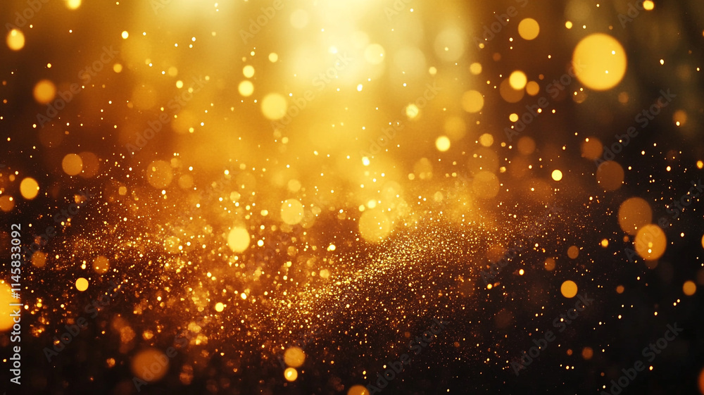 Golden bokeh lights create a shimmering effect in a dreamy background. Golden bokeh lights create a shimmering effect in a dreamy background.
