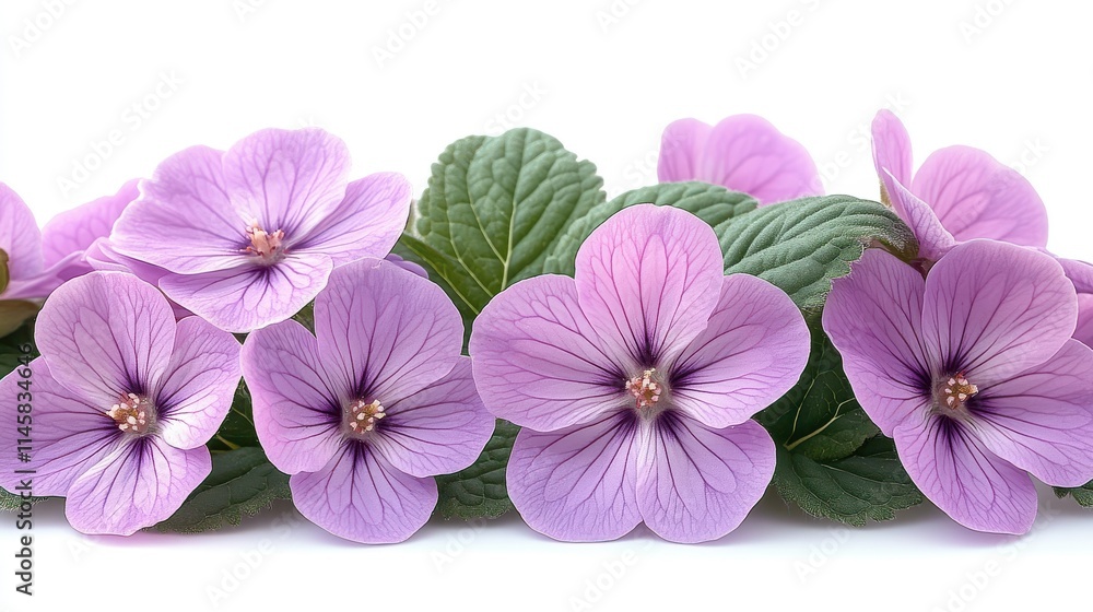 Obraz premium illustration of a primula flower isolated on a white background primula